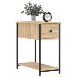Berkfield Home Durable Bedside Cabinets 2 pcs Sonoma Oak 30x60x60 cm Engineered Wood in Brown - Size: 30 x 60 x 60 cm - thumbnail 1
