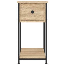Berkfield Home Durable Bedside Cabinets 2 pcs Sonoma Oak 30x60x60 cm Engineered Wood in Brown - Size: 30 x 60 x 60 cm - thumbnail 6