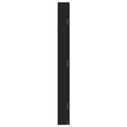 Berkfield Home Mirror Jewellery Cabinet with LED Lights Wall Mounted Black - thumbnail 6
