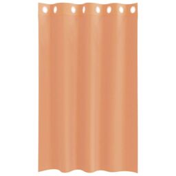 Berkfield Home Voile Curtains with Grommets 2 pcs Terracotta in Brown - thumbnail 4
