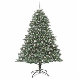 Berkfield Home Modern Artificial Christmas Tree with Stand Green 140 x 140 x 210 cm