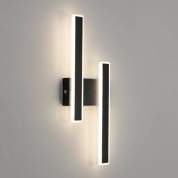 Goeco Indoor LED Wall Light, 32W, Modern Acrylic Wall Lamp, Black, 4500K in Black