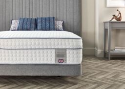 Somnior Gel Memory Foam Hybrid High Loft Pocket Mattress for Extra Support Pressure Relieving Made in UK in White - Size: Double - thumbnail 3