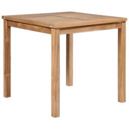 Berkfield Home Beautiful 5 Piece Outdoor Dining Set Solid Teak Wood in Brown - thumbnail 3
