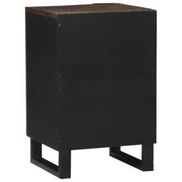 Berkfield Home Bathroom Cabinet 38x33.5x58 cm Solid Mango Wood in Brown - thumbnail 5