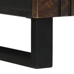 Berkfield Home Bathroom Cabinet 38x33.5x58 cm Solid Mango Wood in Brown - thumbnail 6
