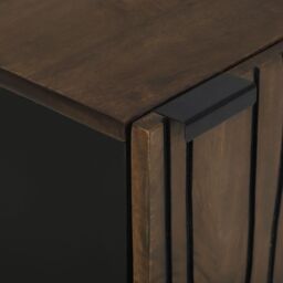 Berkfield Home Bathroom Cabinet 38x33.5x58 cm Solid Mango Wood in Brown - thumbnail 7