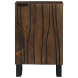 Berkfield Home Bathroom Cabinet 38x33.5x58 cm Solid Mango Wood in Brown - thumbnail 3