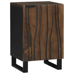 Berkfield Home Bathroom Cabinet 38x33.5x58 cm Solid Mango Wood in Brown - thumbnail 1