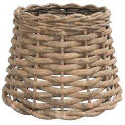 Berkfield Home Ceiling Lamp Shade Brown √ò20x15 cm Wicker - Size: 20x15 cm