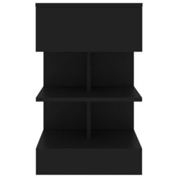 Berkfield Home Bedside Cabinets 2 pcs Black 40x35x65 cm - Size: 40 x 35 x 65 cm - thumbnail 6