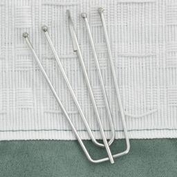 Berkfield Home Linen-Look Blackout Curtain with Hooks Green 290x245 cm - thumbnail 3