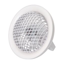 Happy Homewares Modern Rechargeable 3 Speed Desk Fan with LED Dimmable Halo Ring Light in White - thumbnail 1