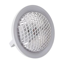 Happy Homewares Modern Rechargeable 3 Speed Desk Fan with LED Dimmable Halo Ring Light in White - thumbnail 2