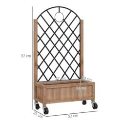Kelvenix Wooden Raised Bed, Outdoor Planter BoxWooden Raised Bed in Brown - Size: 100g - thumbnail 2