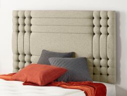 Somnior Flexby Linen Fabric Side Opening Ottoman Bed With Headboard in Brown - Size: Small Single - thumbnail 3