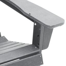 Berkfield Home Adirondack Chair Light Grey 74x82x91 cm HDPE - Size: 74 x 82 x 91 cm - thumbnail 7