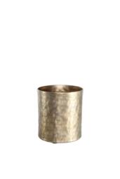 KDMD Apollo Cylinder Antique Gold Pot 17cm - thumbnail 1