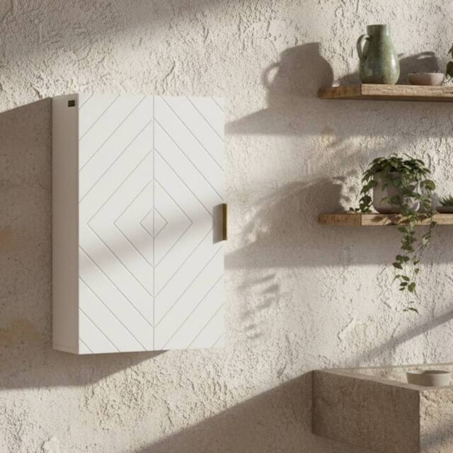 Wyld Haus Miviano Over Toilet Wall Cabinet with Adjustable Shelves White - image 1