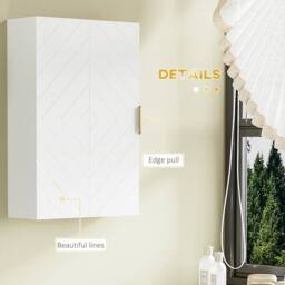 Wyld Haus Miviano Over Toilet Wall Cabinet with Adjustable Shelves White - thumbnail 7
