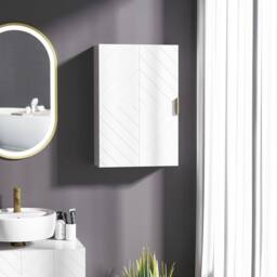 Wyld Haus Miviano Over Toilet Wall Cabinet with Adjustable Shelves White - thumbnail 3