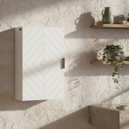 Wyld Haus Miviano Over Toilet Wall Cabinet with Adjustable Shelves White - thumbnail 1