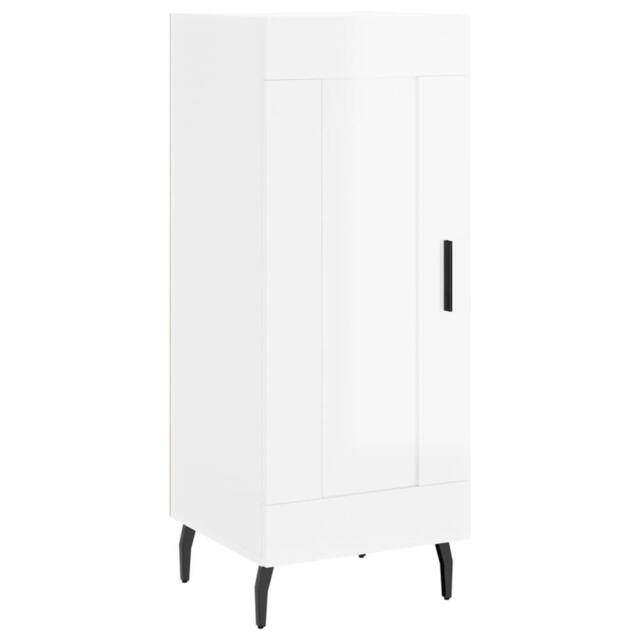 Berkfield Home Sideboard High Gloss White 34.5x34x90 cm Engineered Wood - image 1