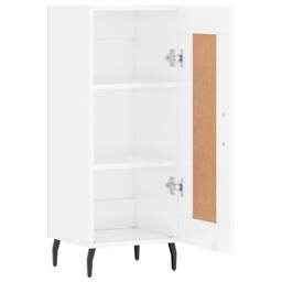 Berkfield Home Sideboard High Gloss White 34.5x34x90 cm Engineered Wood - thumbnail 6