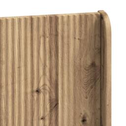Berkfield Home Bed Frame with Storage & Headboard Artisan Oak 150 x 200 cm in Brown - thumbnail 8