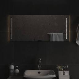 Berkfield Home LED Bathroom Mirror 40x90 cm in Clear - thumbnail 2
