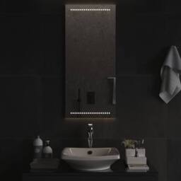 Berkfield Home LED Bathroom Mirror 40x90 cm in Clear - thumbnail 1