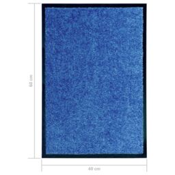 Berkfield Home Doormat Washable Blue 40x60 cm - thumbnail 6
