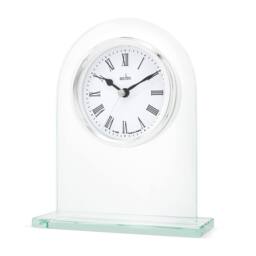 Acctim Ascott Mantel Clock Quartz Glass Energy Efficient Movement Chrome in Metallic Silver - thumbnail 2