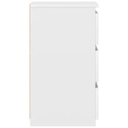 Berkfield Home Bed Cabinets 2 pcs White 40x35x62.5 cm Engineered Wood - thumbnail 5