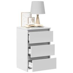 Berkfield Home Bed Cabinets 2 pcs White 40x35x62.5 cm Engineered Wood - thumbnail 7