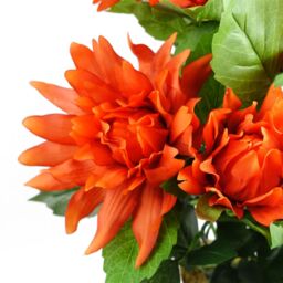 Leaf 55cm Artificial Red Dahlia Pinnata - thumbnail 2