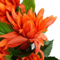 Leaf 55cm Artificial Red Dahlia Pinnata - thumbnail 3
