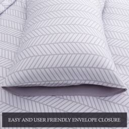 Pamposh Luxury Duvet Cover Set King Size Reversible Bedding Sets in Mauve - Size: Double - thumbnail 8