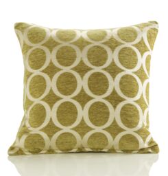 Luxury Living Luxury Chenille Cushion set of 4 in Lime - Size: 45 cm x 45 cm - thumbnail 2