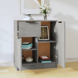 Berkfield Home Sideboard Concrete Grey 60x30x70 cm Engineered Wood - Size: 60 x 30 x 70 cm - thumbnail 3