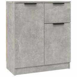 Berkfield Home Sideboard Concrete Grey 60x30x70 cm Engineered Wood - Size: 60 x 30 x 70 cm - thumbnail 1