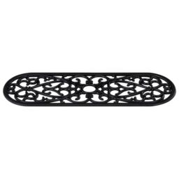 Berkfield Home Stair Treads 10 pcs 25x75 cm Rubber in Black - Size: Medium - thumbnail 5
