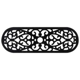 Berkfield Home Stair Treads 10 pcs 25x75 cm Rubber in Black - Size: Medium - thumbnail 6