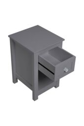 Living and Home One Drawer Small Side Table in Grey - thumbnail 5
