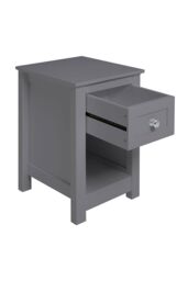 Living and Home One Drawer Small Side Table in Grey - thumbnail 6