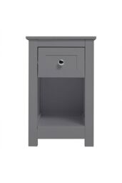 Living and Home One Drawer Small Side Table in Grey - thumbnail 3
