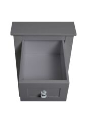 Living and Home One Drawer Small Side Table in Grey - thumbnail 7