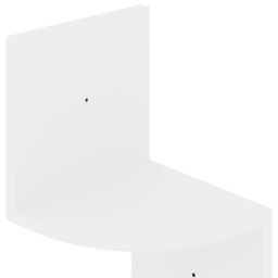 Berkfield Home Wall Corner Shelf High Gloss White 19x19x123 cm Engineered Wood - Size: 19 x 19 x 123 cm - thumbnail 6