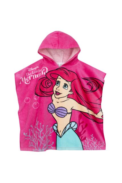 Disney Women's The Little Mermaid Towel Poncho in Pink - image 1