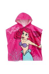 Disney Women's The Little Mermaid Towel Poncho in Pink - thumbnail 1